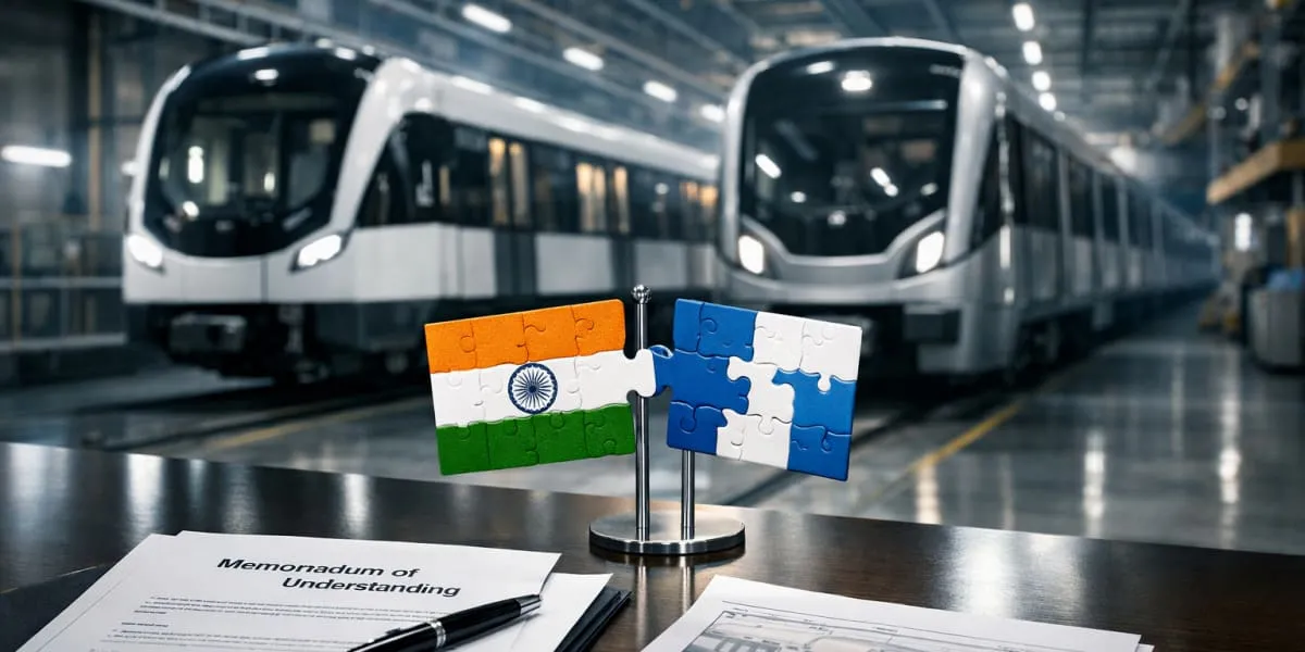 Latest news image for "Titagarh Rail Systems Signs MoU with Siemens to Explore Global Metro Projects"