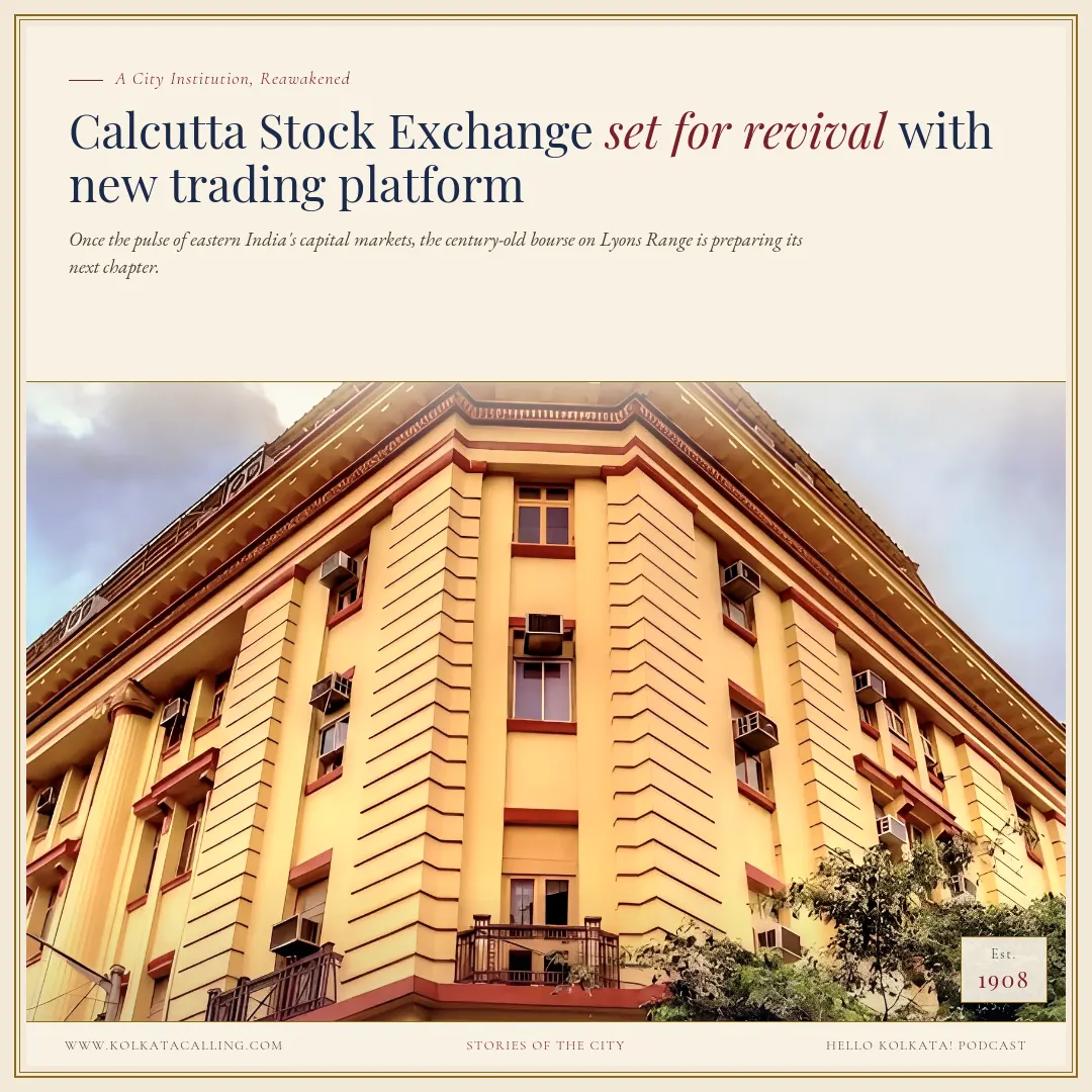 Latest news image for "Calcutta Stock Exchange Eyes Revival with New Trading Platform"